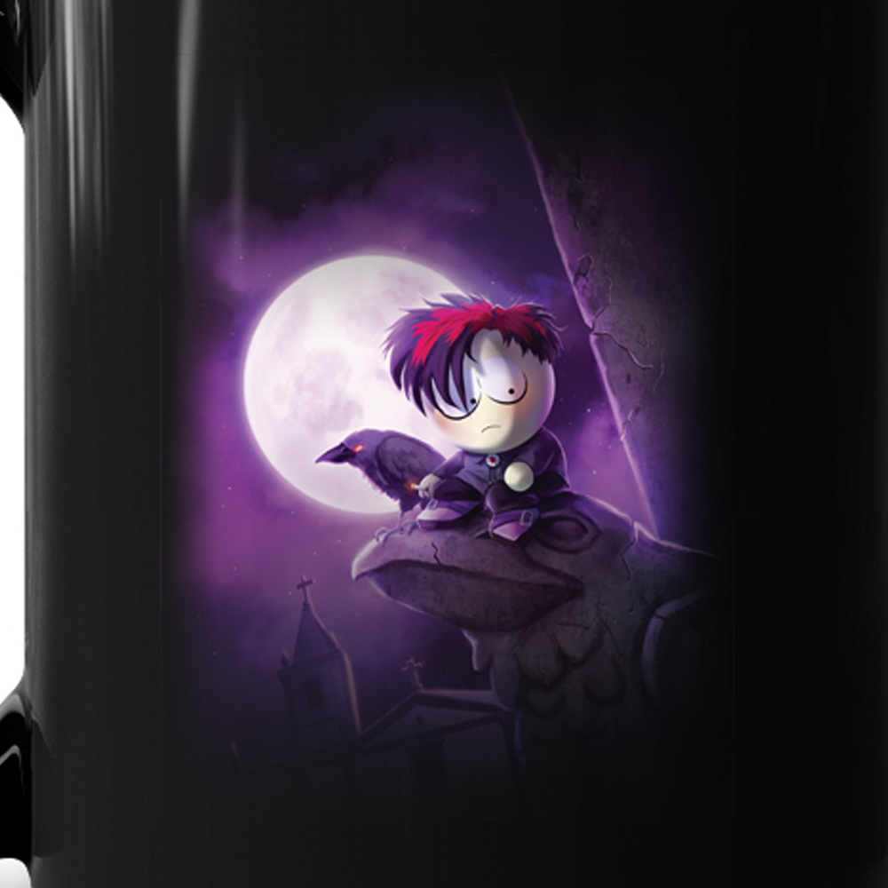 South Park Goth Pete Black Mug