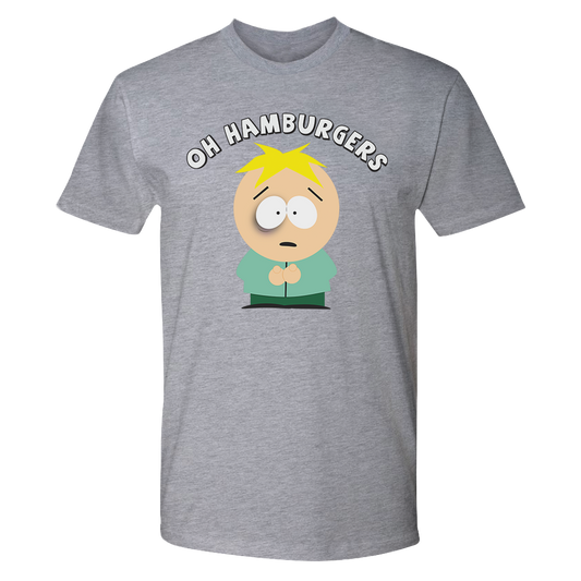 South Park Butters Oh Hamurgers Adult Short Sleeve T-Shirt-0