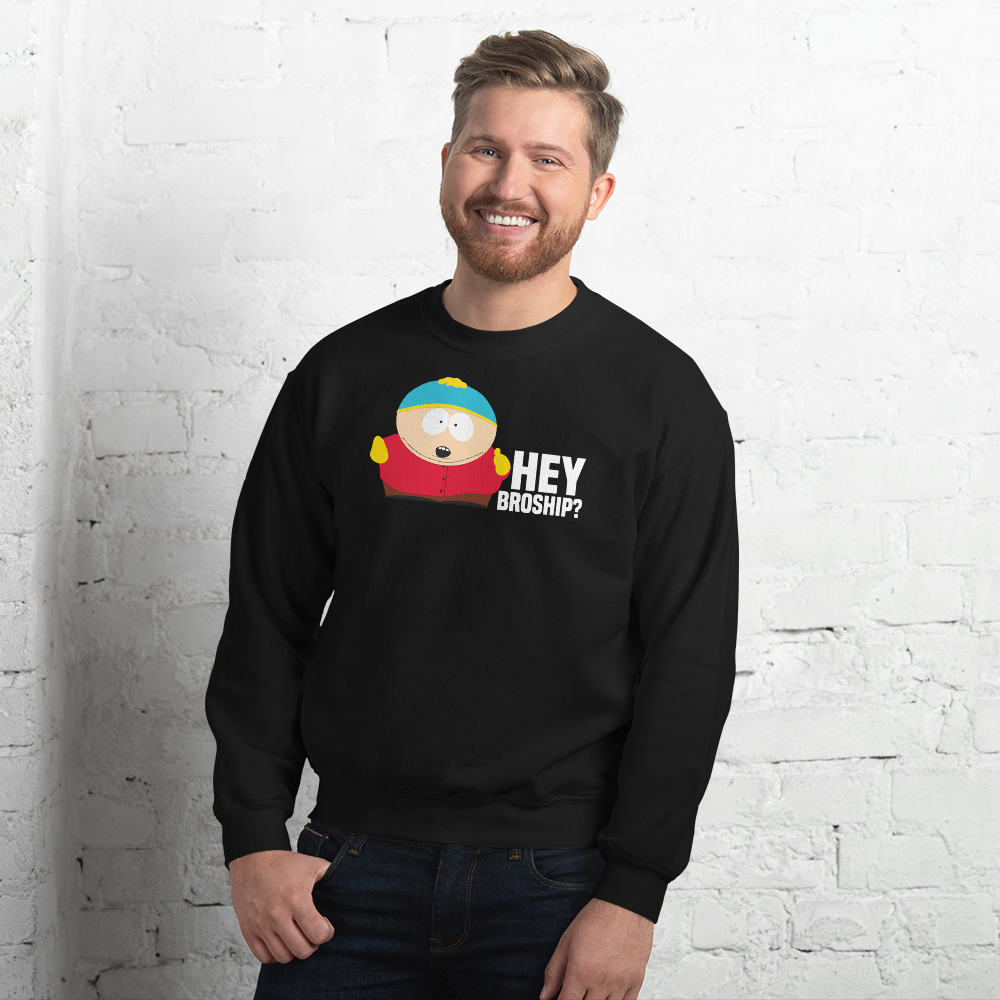 South Park Cartman Hey Broship Fleece Crewneck Sweatshirt