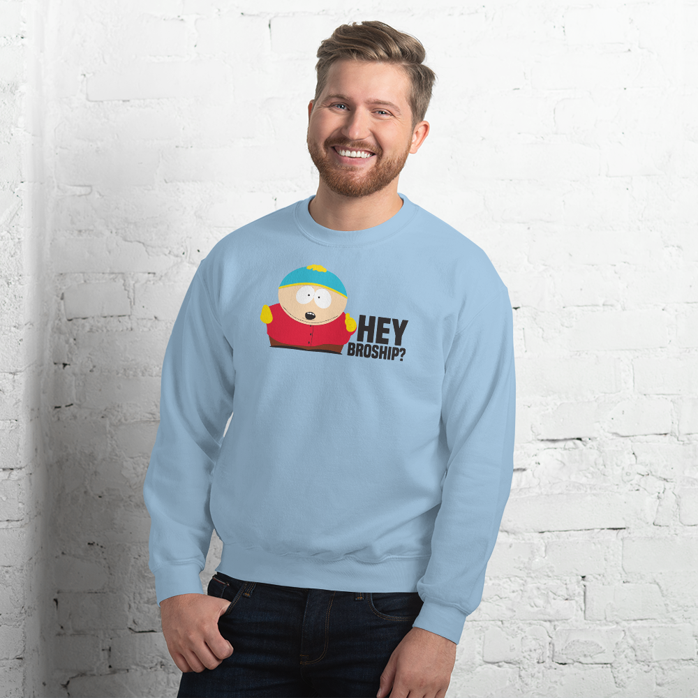 South Park Cartman Hey Broship Fleece Crewneck Sweatshirt