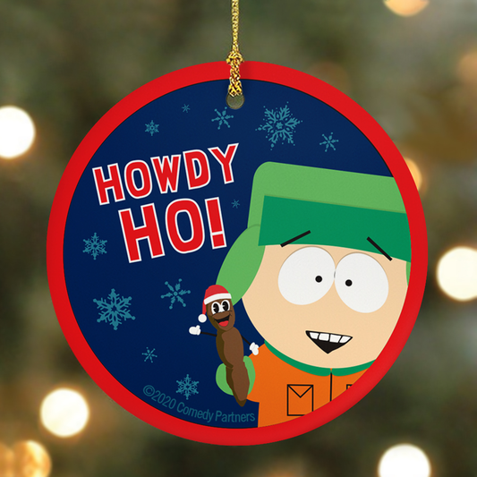 South Park Howdy Ho Round Ceramic Ornament-1