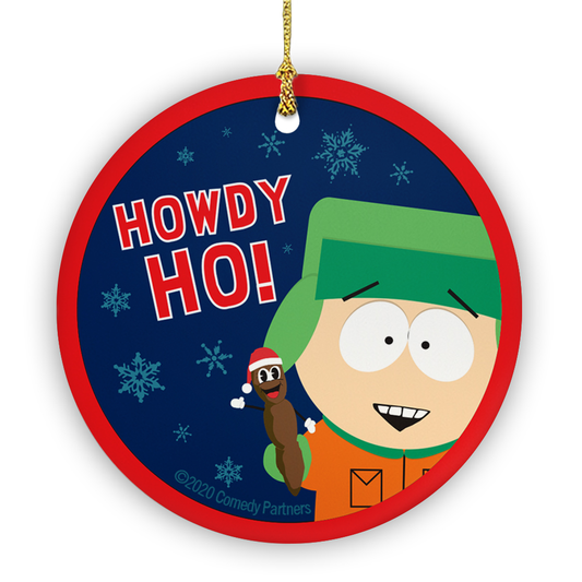 South Park Howdy Ho Round Ceramic Ornament-0