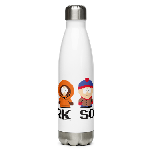 South Park 8 Bit Characters Stainless Steel Water Bottle-3