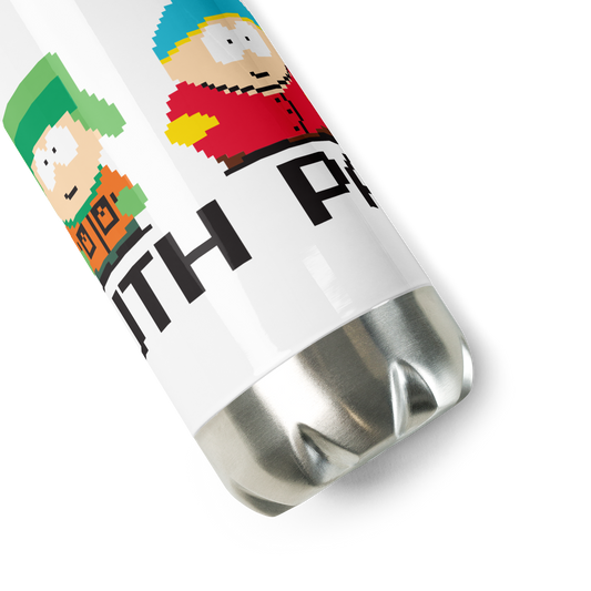 South Park 8 Bit Characters Stainless Steel Water Bottle-4