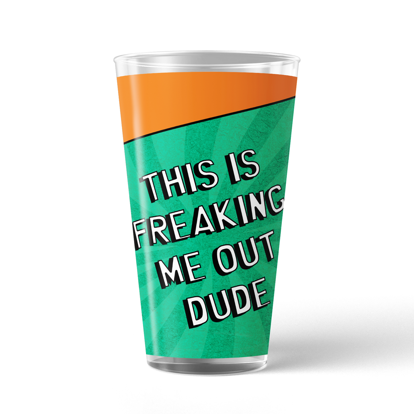 South Park Freaking Me Out Dude 17 oz Pint Glass