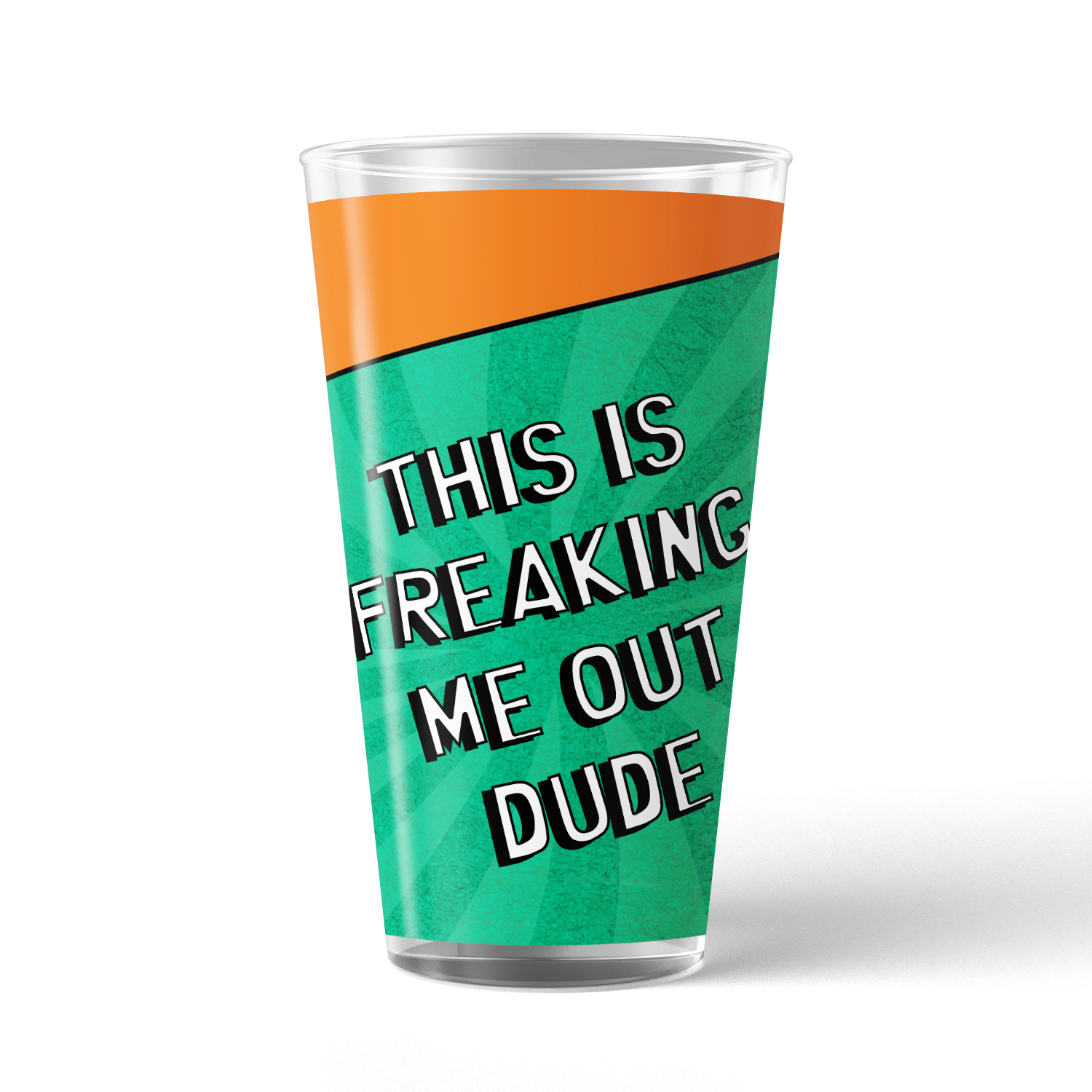 South Park Freaking Me Out Dude 17 oz Pint Glass