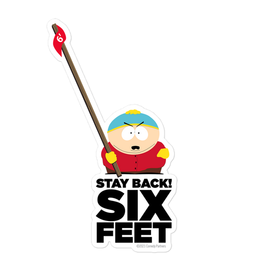 South Park Cartman Stay Back Die Cut Sticker-0