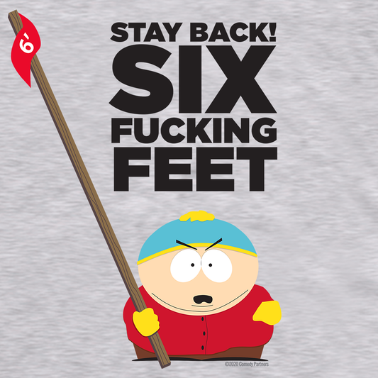 South Park Cartman Six Feet Back Fleece Hooded Sweatshirt-1