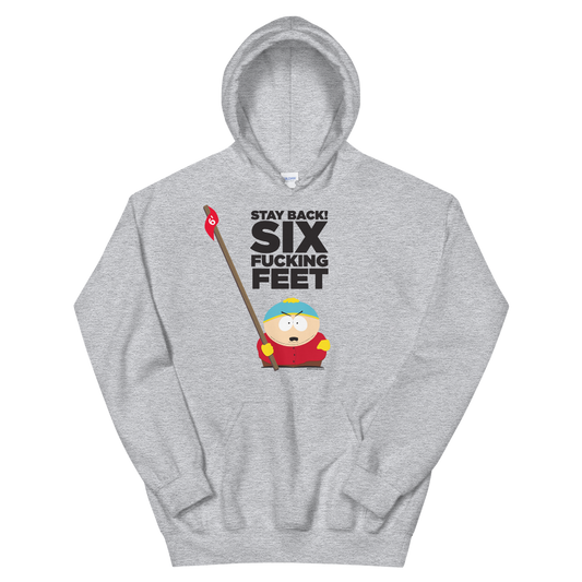 South Park Cartman Six Feet Back Fleece Hooded Sweatshirt-0