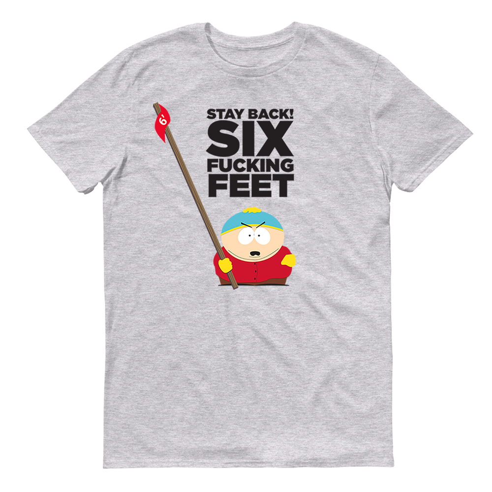 South Park Cartman Six Feet Back Adult Short Sleeve T-Shirt