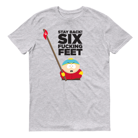 South Park Cartman Six Feet Back Adult Short Sleeve T-Shirt-0