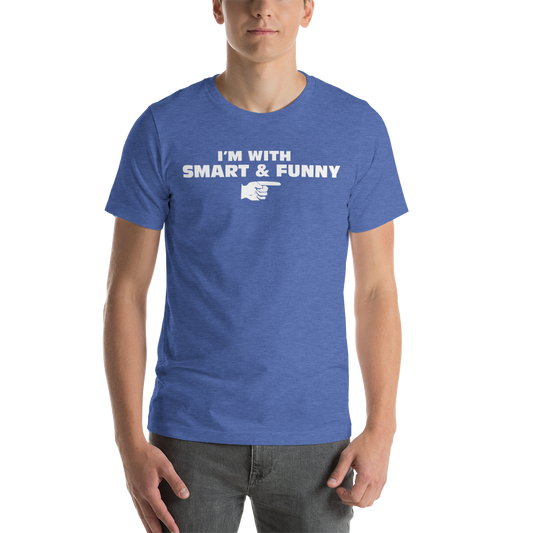 South Park i'm With Smart and Funny Unisex Premium T-Shirt-1