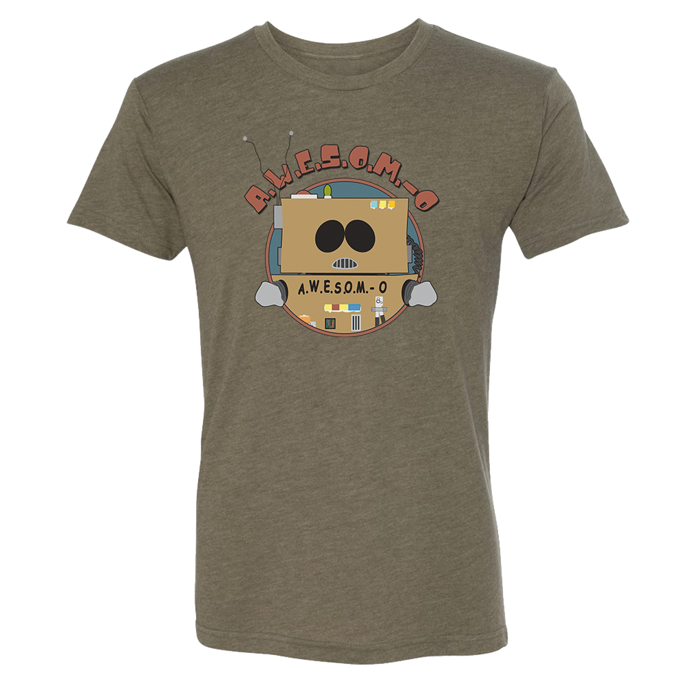 South Park Awesom-o Robot Men's Tri-Blend T-Shirt