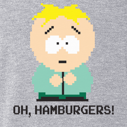 South Park Butters Oh Hamburgers Men's Tri-Blend T-Shirt-1