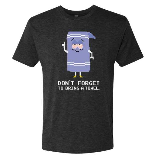 South Park 8-Bit Towelie Bring a Towel Men's Tri-Blend T-Shirt-0