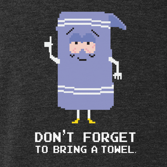 South Park 8-Bit Towelie Bring a Towel Men's Tri-Blend T-Shirt-1