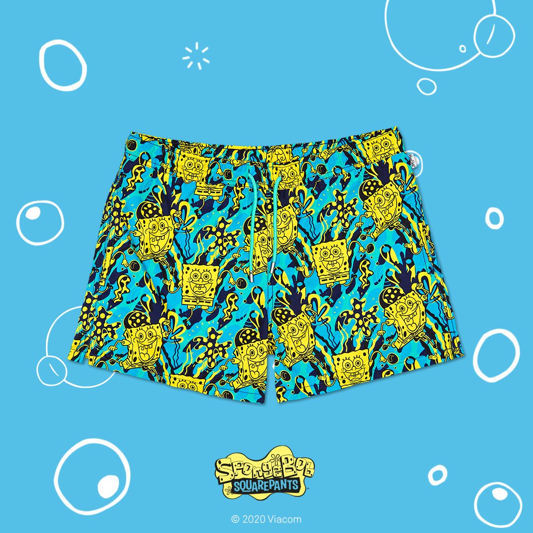SpongeBob Let's Get Tropical Swim Shorts - SpongeBob SquarePants Official Shop