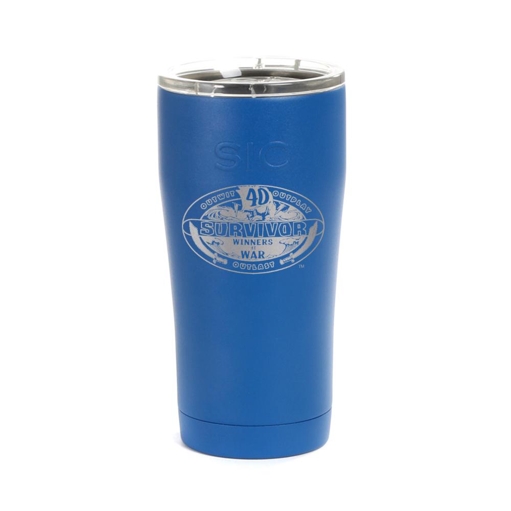 Survivor Season 40 Winners at War Logo Laser Engraved SIC Tumbler | Official CBS Entertainment Store