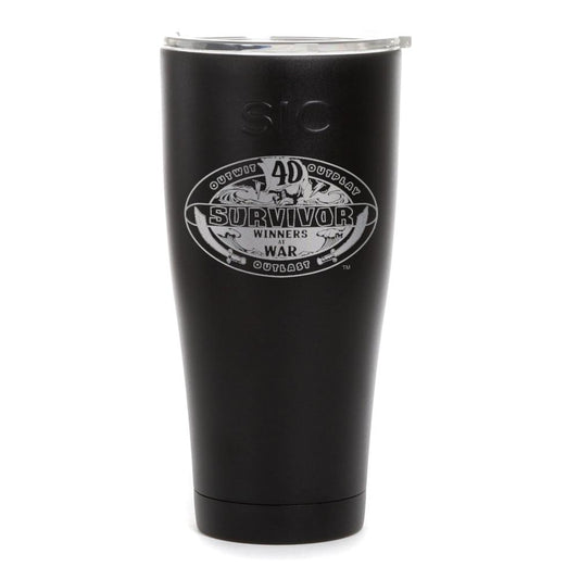 Survivor Season 40 Winners at War Logo Laser Engraved SIC Tumbler | Official CBS Entertainment Store-1