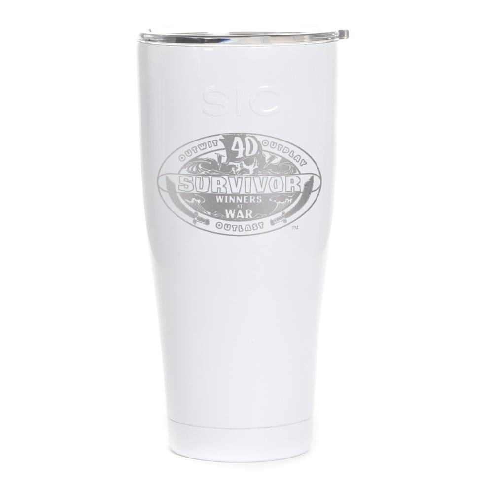 Survivor Season 40 Winners at War Logo Laser Engraved SIC Tumbler | Official CBS Entertainment Store