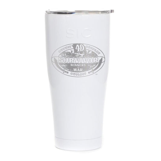 Survivor Season 40 Winners at War Logo Laser Engraved SIC Tumbler | Official CBS Entertainment Store-5