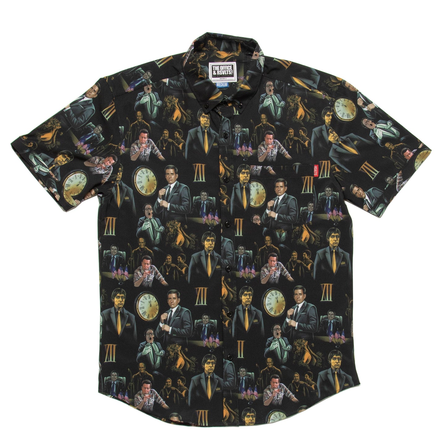 The Office "Threat Level Midnight" Button Down Shirt