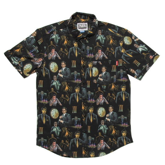 The Office "Threat Level Midnight" Button Down Shirt