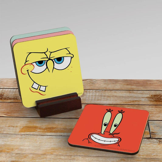 SpongeBob SquarePants Character Coasters - Set of 4 - SpongeBob SquarePants Official Shop-4