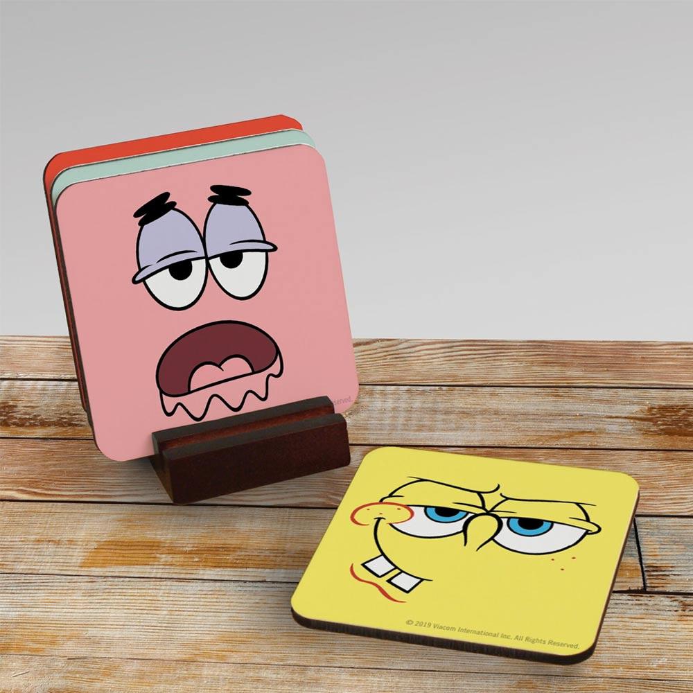 SpongeBob SquarePants Character Coasters - Set of 4 - SpongeBob SquarePants Official Shop