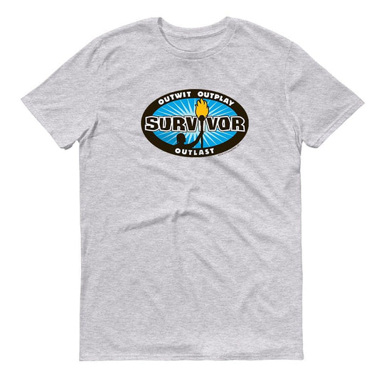 Survivor Outwit, Outplay, Outlast Logo Adult Short Sleeve T-Shirt-2