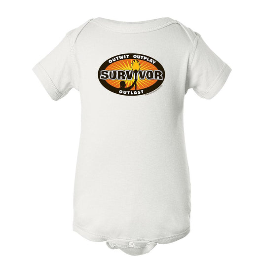 Survivor Outwit, Outplay, Outlast Logo Baby Bodysuit-0