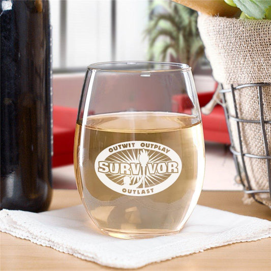 Survivor Outwit, Outplay, Outlast Stemless Wine Glass | Official CBS Entertainment Store-2