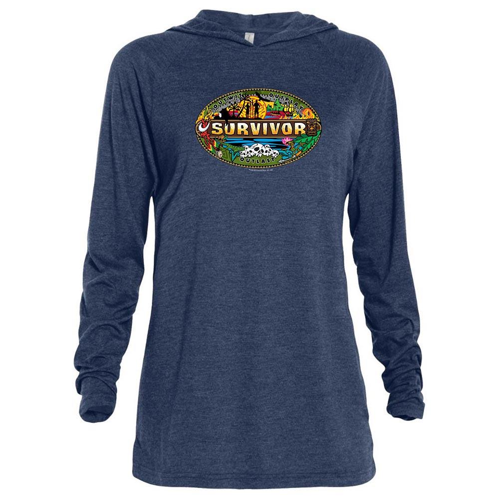 Survivor Mashup Logo Tri-Blend Raglan Hoodie | Official CBS Entertainment Store