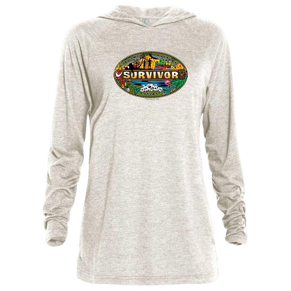 Survivor Mashup Logo Tri-Blend Raglan Hoodie | Official CBS Entertainment Store