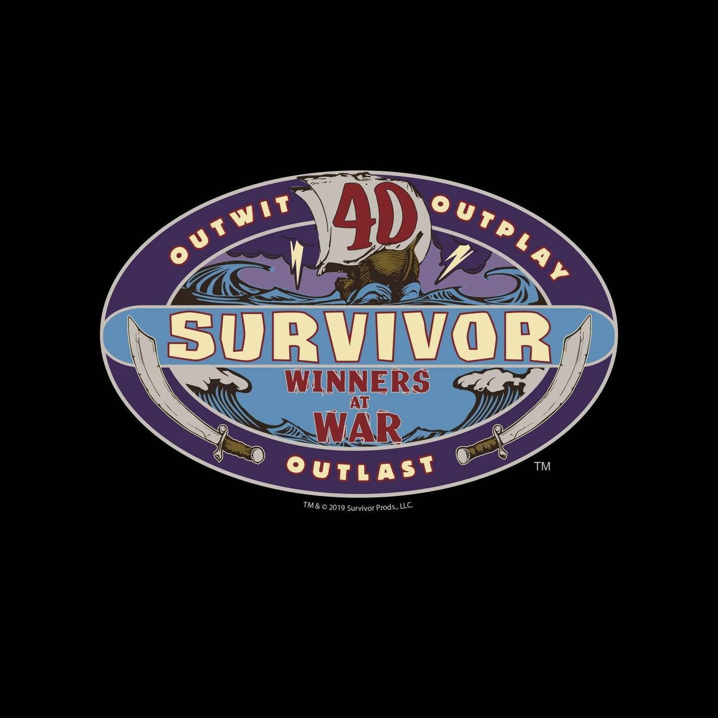 Survivor Season 40 Winners at War Logo Sherpa Blanket