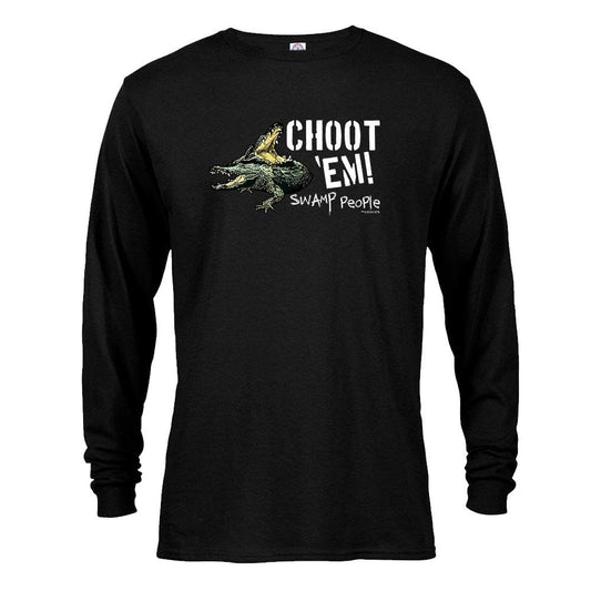 Swamp People "Choot 'Em!" Long Sleeve T-Shirt-0