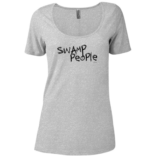 Swamp People Logo Women's Relaxed Scoop Neck T-Shirt