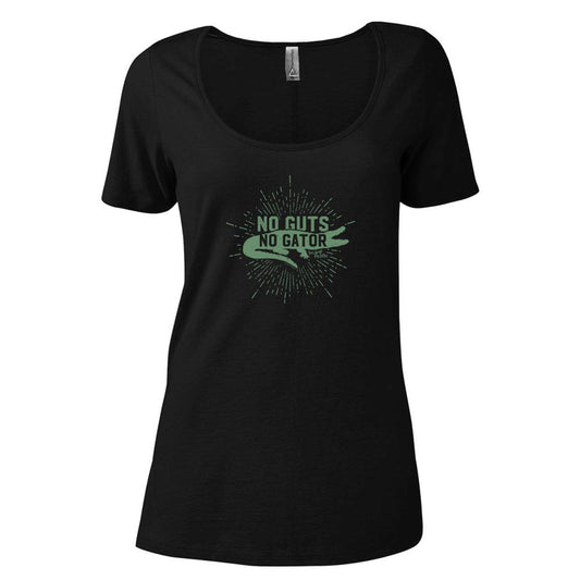 Swamp People No Guts No Gator Women's Relaxed Scoop Neck T-Shirt