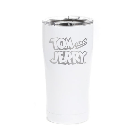 Tom and Jerry BW Logo Laser Engraved SIC Tumbler-1