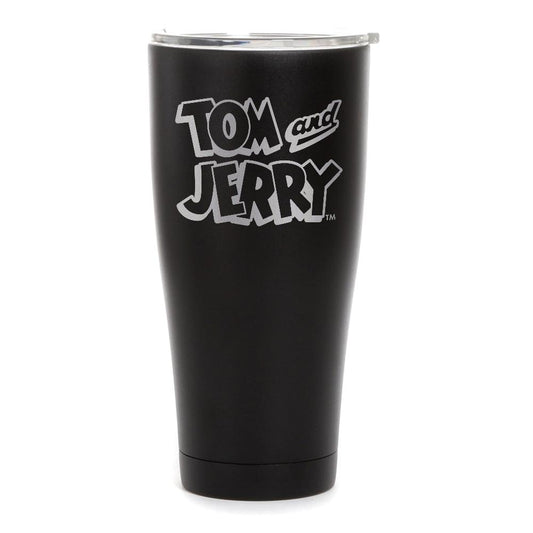 Tom and Jerry BW Logo Laser Engraved SIC Tumbler-2