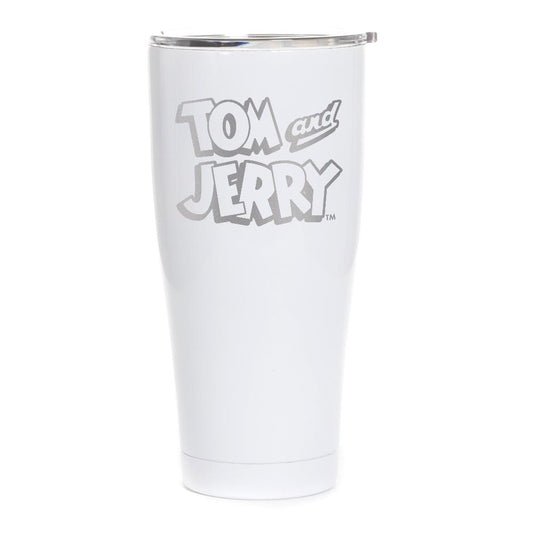 Tom and Jerry BW Logo Laser Engraved SIC Tumbler-6