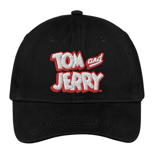 Tom and Jerry BW Logo Embroidered Hat-3