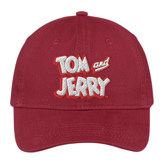 Tom and Jerry BW Logo Embroidered Hat-2