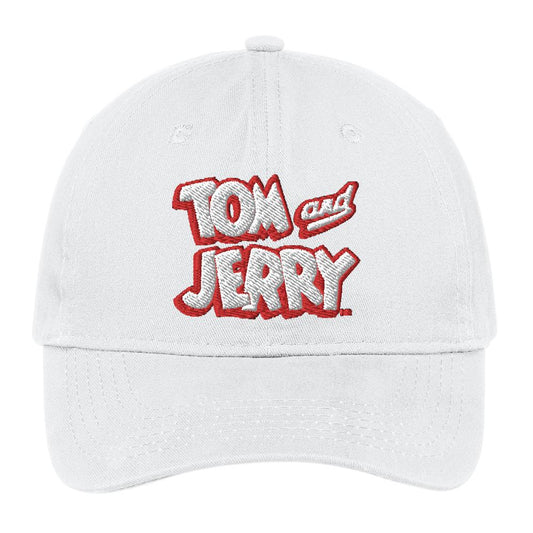 Tom and Jerry BW Logo Embroidered Hat-4