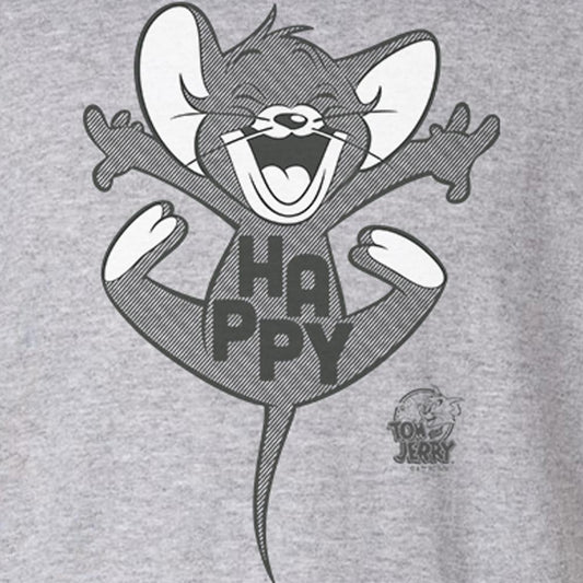 Tom and Jerry Happy! Kids Short Sleeve T-Shirt-1