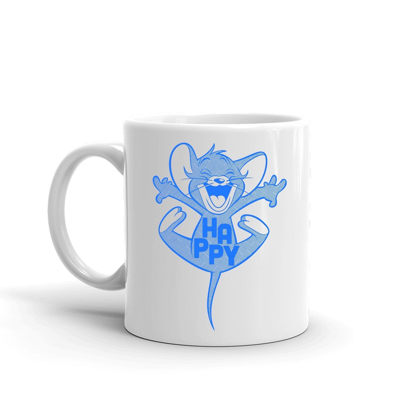 Tom and Jerry "Happy!" White Mug