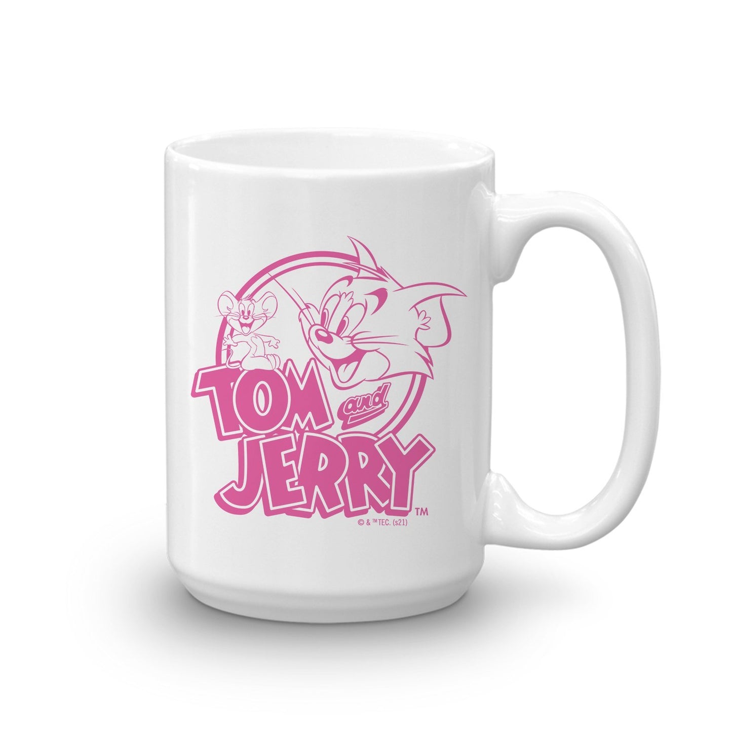 Tom and Jerry "Happy!" White Mug