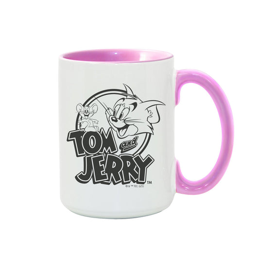 Tom and Jerry Happy! Two-Tone Mug-10