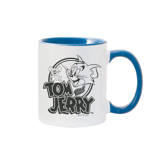 Tom and Jerry Happy! Two-Tone Mug-2