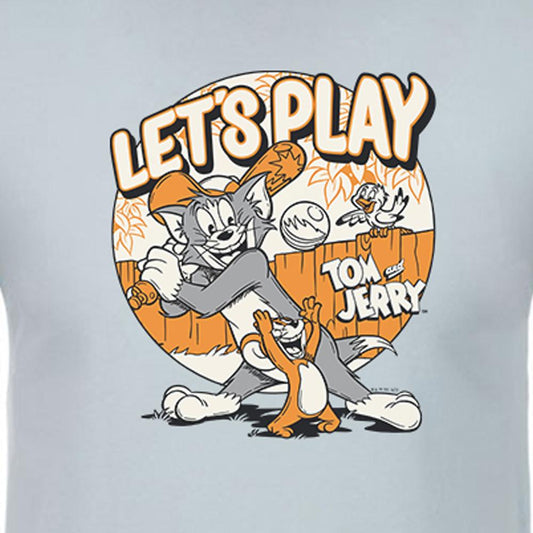 Tom and Jerry Let's Play Adult Short Sleeve T-Shirt-1